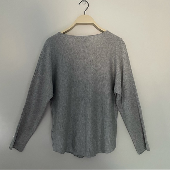 Rachel Zoe Embellished Evil Eye Lightweight Sweater | Size Medium - Picture 2 of 10